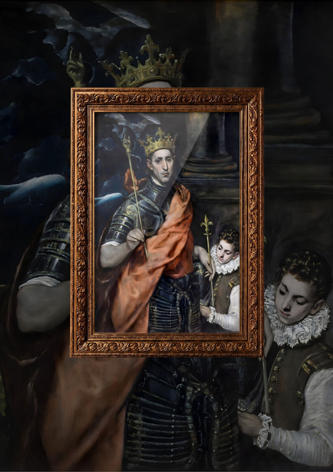 Saint Louis, roi de France, et un page Waldhari