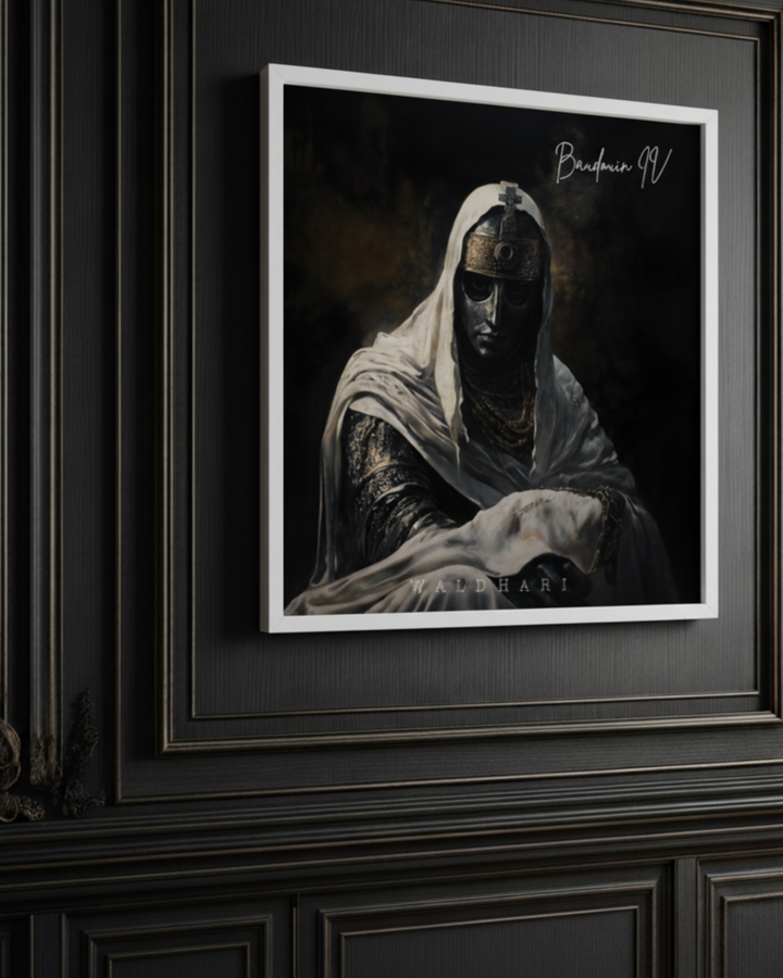 La sagesse d'un roi 50x50cm Waldhari