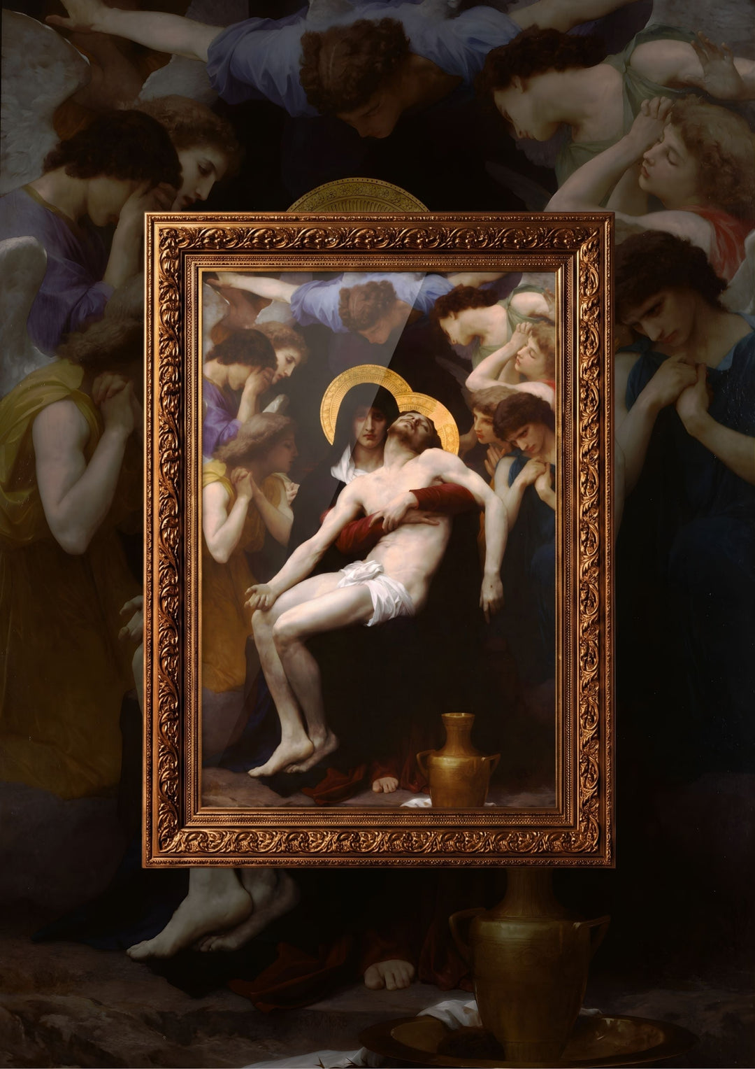 La Pietà entourée d'anges Waldhari