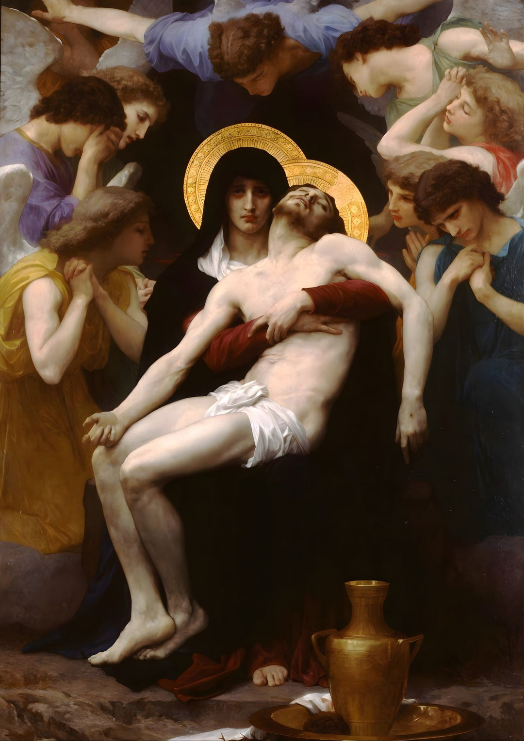 La Pietà entourée d'anges Waldhari