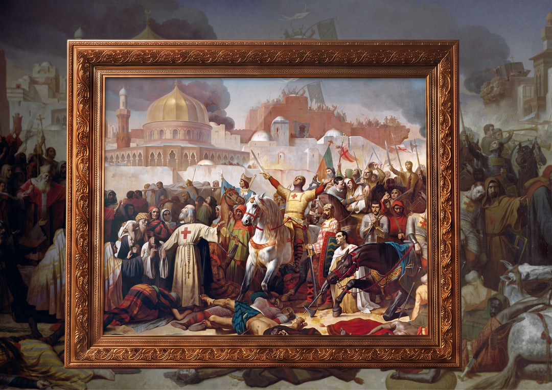 La prise de Jérusalem par les croisés Waldhari