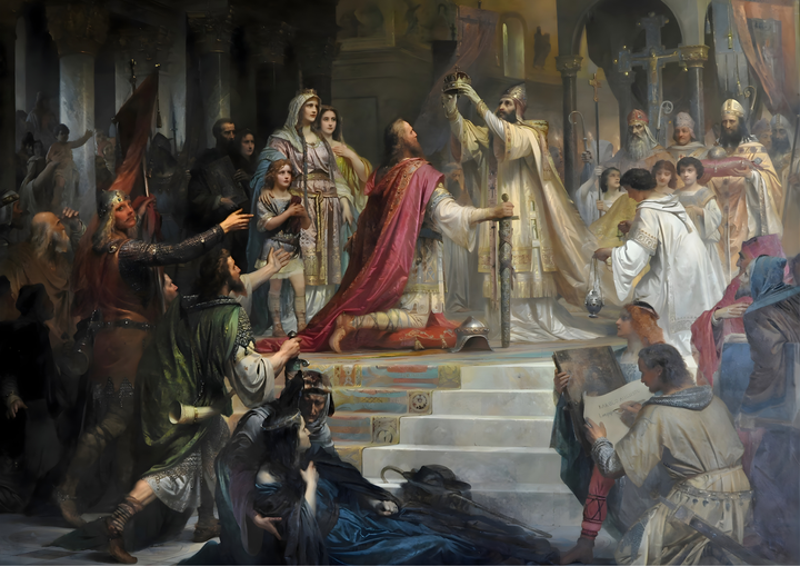 Le Couronnement de Charlemagne Waldhari