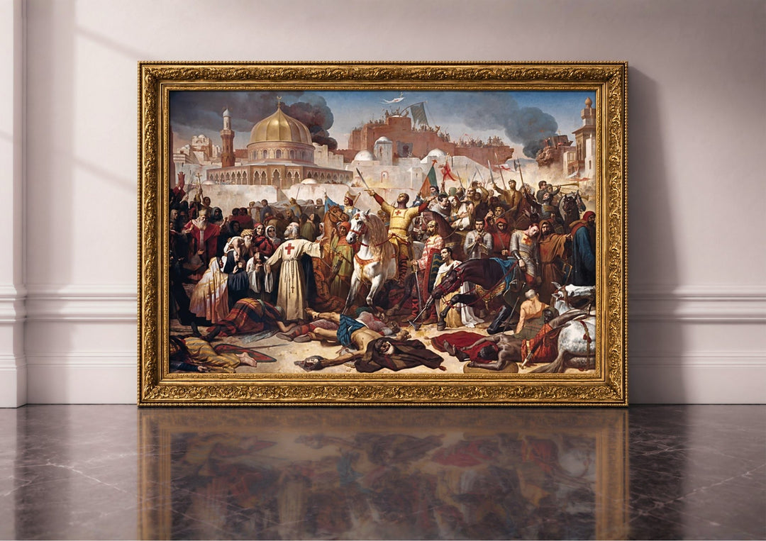 La prise de Jérusalem par les croisés Waldhari