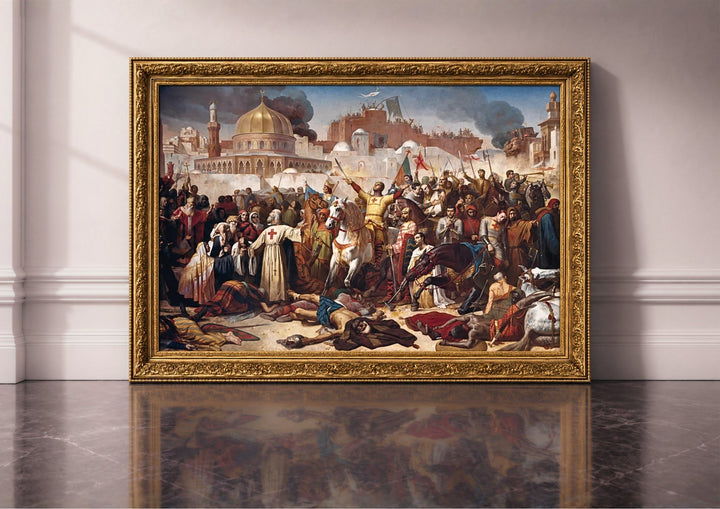 La prise de Jérusalem par les croisés Waldhari