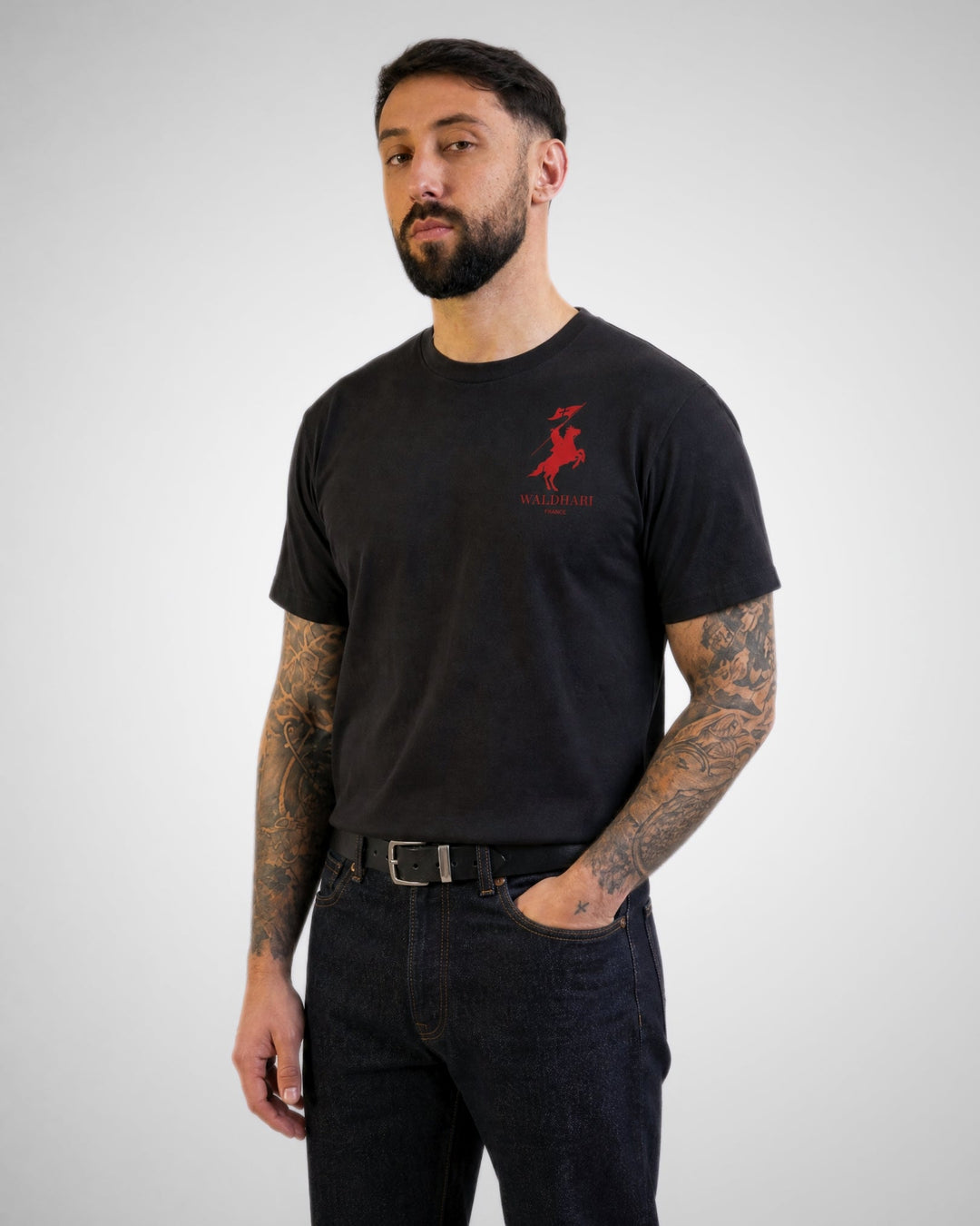 Étendard Noir / Rouge Waldhari