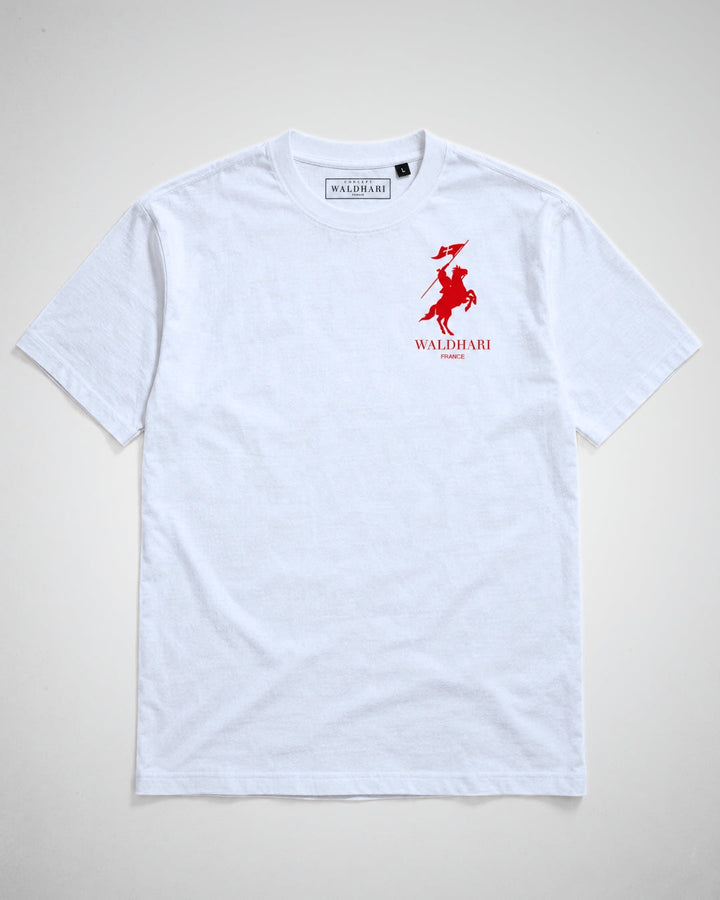 Étendard Blanc et Rouge Waldhari