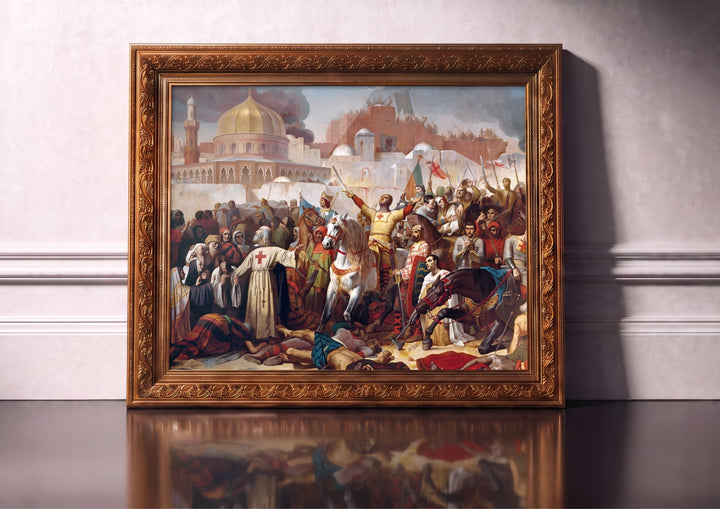 La prise de Jérusalem par les croisés Waldhari