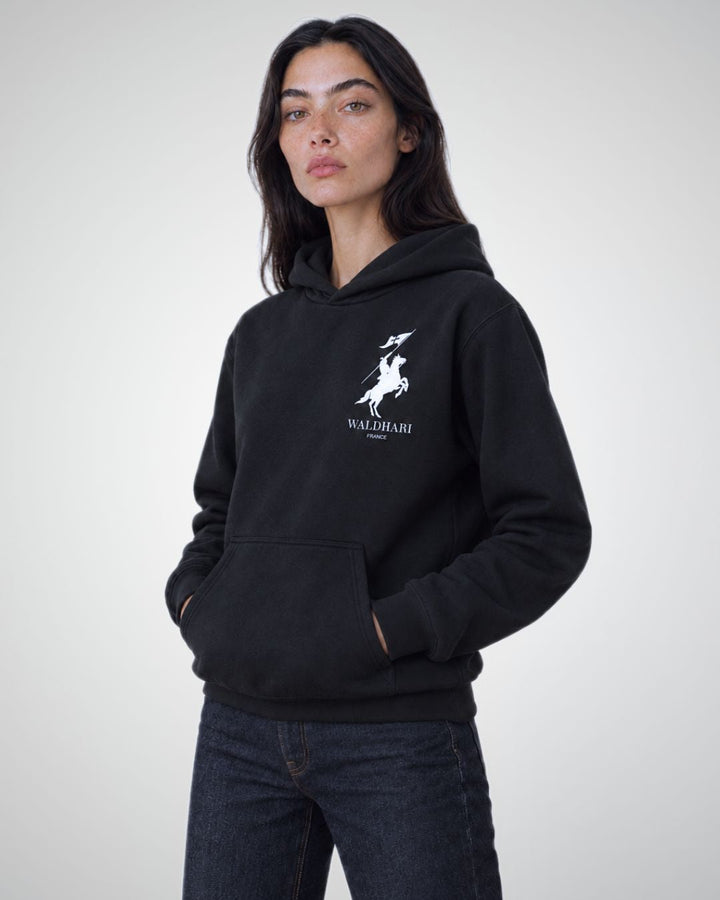 Sweat étendard Noir et Blanc Waldhari