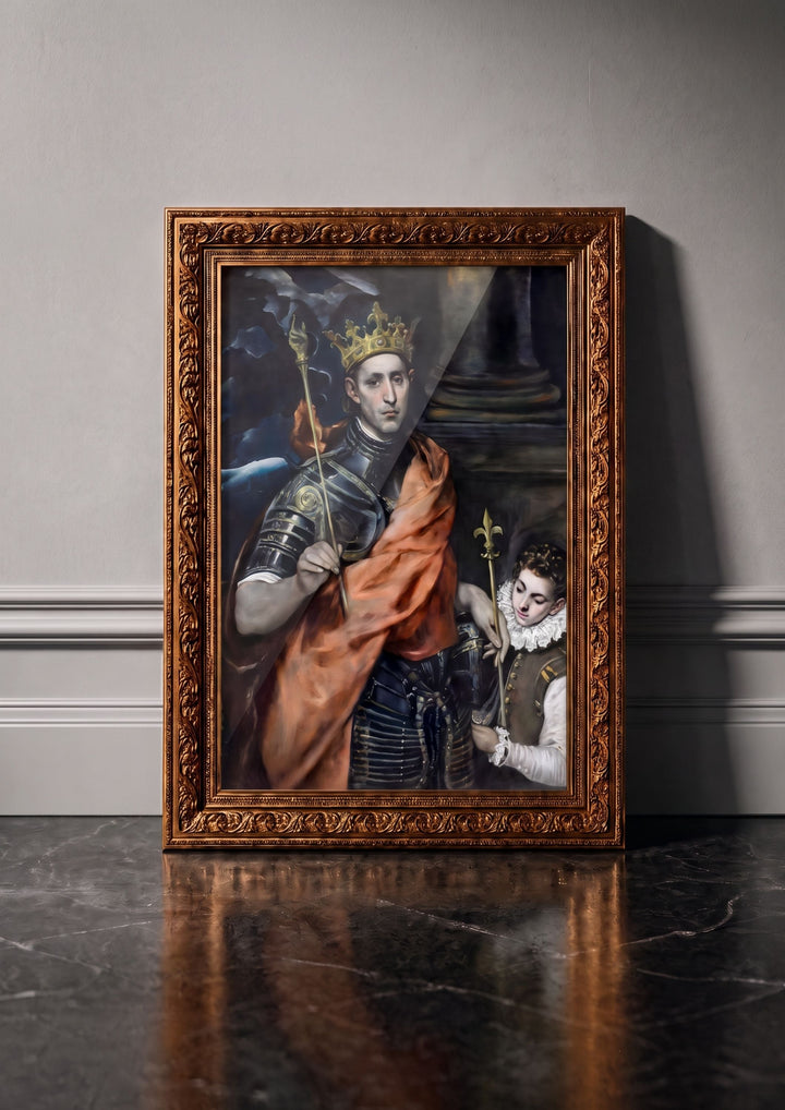 Saint Louis, roi de France, et un page Waldhari
