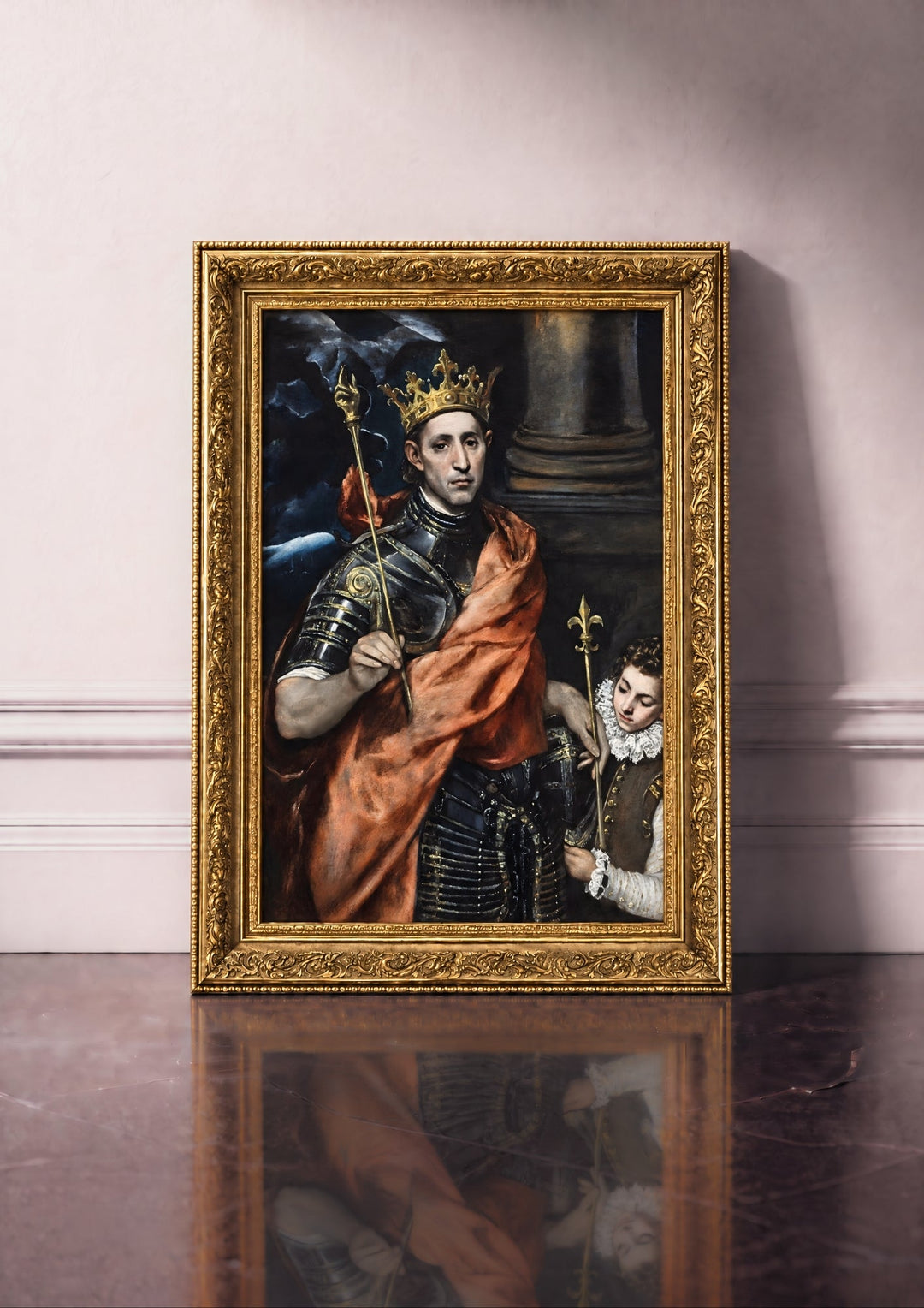 Saint Louis, roi de France, et un page Waldhari