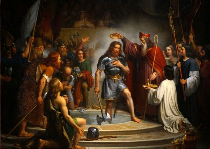 Baptême de Clovis Waldhari